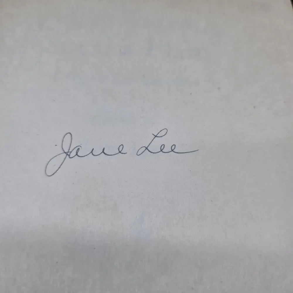 The Heart Speaks Plain Jane Lee 1949 Signed Hardcover Letters of Life Experience